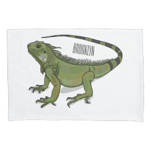 Iguana-Cartoon-Abbildung Kissenbezug