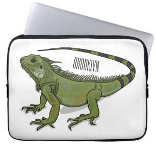 Iguana-Cartoon-Abbildung Laptopschutzhülle