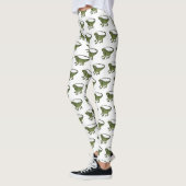 Iguana-Cartoon-Abbildung Leggings (Links)