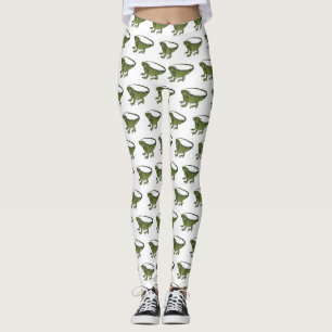 Iguana-Cartoon-Abbildung Leggings