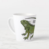 Iguana-Cartoon-Abbildung Milchtasse (Linke Ecke)