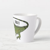 Iguana-Cartoon-Abbildung Milchtasse (Rechte Ecke)