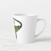Iguana-Cartoon-Abbildung Milchtasse (Rechts)