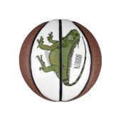Iguana-Cartoon-Abbildung Mini Basketball (Vertikal)