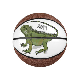 Iguana-Cartoon-Abbildung Mini Basketball