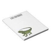 Iguana-Cartoon-Abbildung Notizblock (angewinkelt)