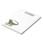Iguana-Cartoon-Abbildung Notizblock (Rotiert)