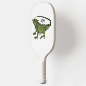 Iguana-Cartoon-Abbildung Pickleball Schläger (Links)