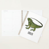 Iguana-Cartoon-Abbildung Planer (Anzeige)