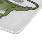 Iguana-Cartoon-Abbildung Schneidebrett (Ecke)