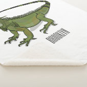 Iguana-Cartoon-Abbildung Sherpadecke (3/4)