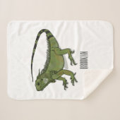 Iguana-Cartoon-Abbildung Sherpadecke (Vorderseite (Horizontal))