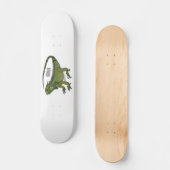 Iguana-Cartoon-Abbildung Skateboard (Vorderseite)