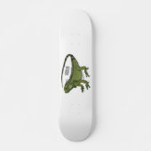 Iguana-Cartoon-Abbildung Skateboard (Vorne)