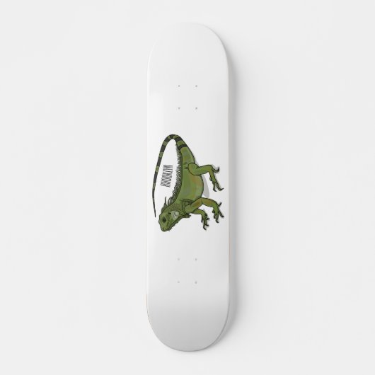 Iguana-Cartoon-Abbildung Skateboard (Vorne)