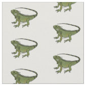 Iguana-Cartoon-Abbildung Stoff (Nahaufnahme)