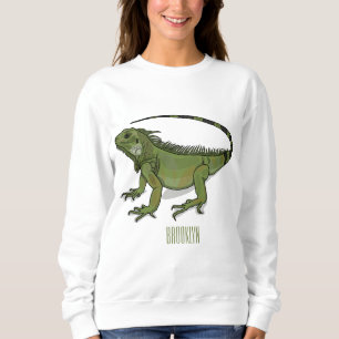 Iguana-Cartoon-Abbildung Sweatshirt