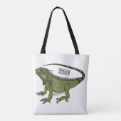 Iguana-Cartoon-Abbildung Tasche (Rückseite)