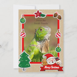 Iguana Christmas Card Feiertagskarte