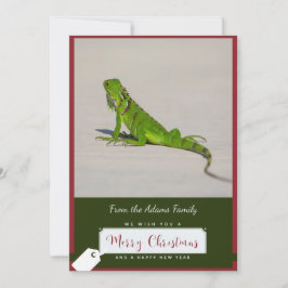 Iguana Christmas Card Feiertagskarte