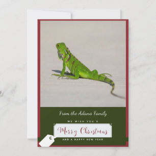 Iguana Christmas Card Feiertagskarte
