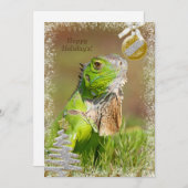 Iguana Christmas Card Feiertagskarte (Vorne/Hinten)