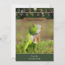 Iguana Christmas Card Feiertagskarte