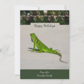 Iguana Christmas Card Feiertagskarte (Vorderseite)