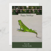 Iguana Christmas Card Feiertagskarte (Vorne/Hinten)