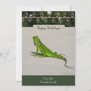 Iguana Christmas Card Feiertagskarte