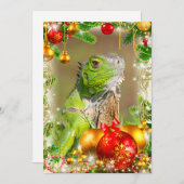 Iguana Christmas Card Feiertagskarte (Vorne/Hinten)