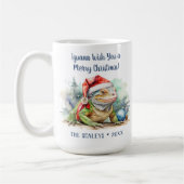Iguana Christmas Kaffeetasse (Links)