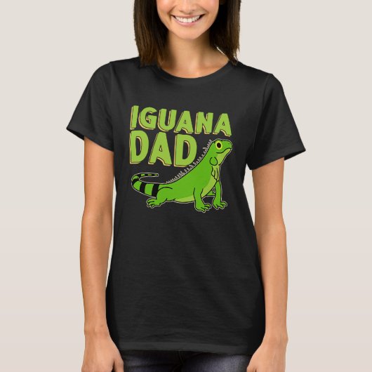 Iguana  Dad Reptiles Pet Lizards Reptile Owner Gra T-Shirt (Vorderseite)
