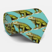 Iguana Daddy Necktie Krawatte (Gerollt)