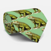 Iguana Daddy Necktie Krawatte (Gerollt)