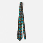 Iguana Daddy und Baby Necktie Krawatte (Vorderseite)