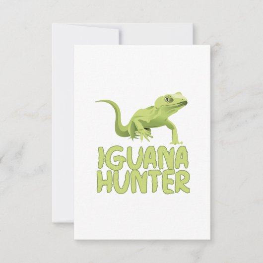 Iguana Dankeskarte (Vorderseite)
