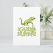 Iguana Dankeskarte (Stehend Vorderseite)