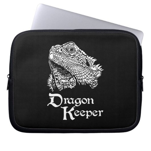 Iguana Drachenhalter Laptopschutzhülle (Vorderseite)