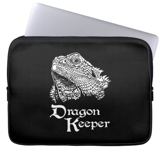 Iguana Drachenhalter Laptopschutzhülle (Vorderseite)