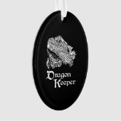 Iguana Drachenhalter Ornament (Vorderseite)