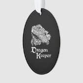 Iguana Drachenhalter Ornament (Vorderseite)