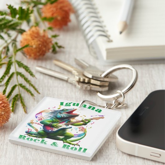 Iguana Dweller Rock & Roll Schlüsselanhänger (Vorderseite rechts)