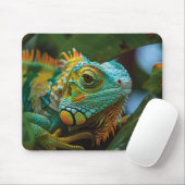 Iguana, Eidechse, Reptil Mousepad (Mit Mouse)