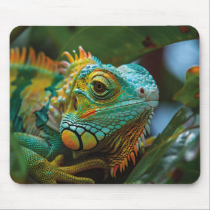 Iguana, Eidechse, Reptil Mousepad