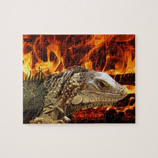 Iguana-Feuer Puzzle (Horizontal)