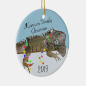 Iguana Foto Weihnachtsschmuck (Rechts)