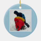 Iguana Foto Weihnachtsschmuck (Hinten)