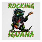 Iguana Gift | Reptil-Shirt | Frauen | Book Lov Poster (Vorderseite)
