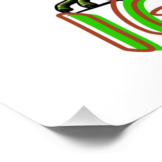 Iguana Gift | Reptil-Shirt | Frauen | Book Lov Poster (Ecke)